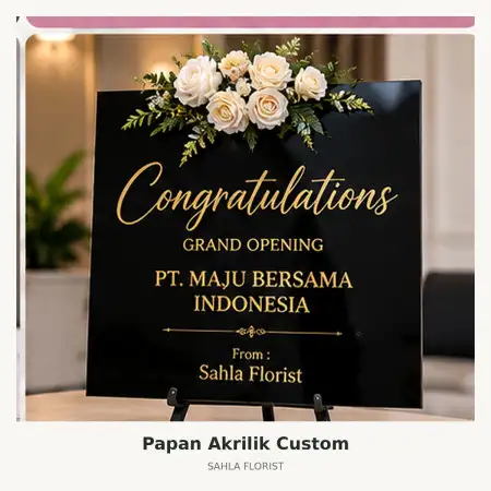 Papan Bunga Akrilik Solo Baru